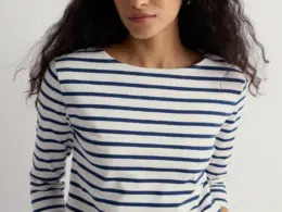 Seasalt Cornwall Sailor Top Breton Dark Voyage - La Vie en Rose Damesmode