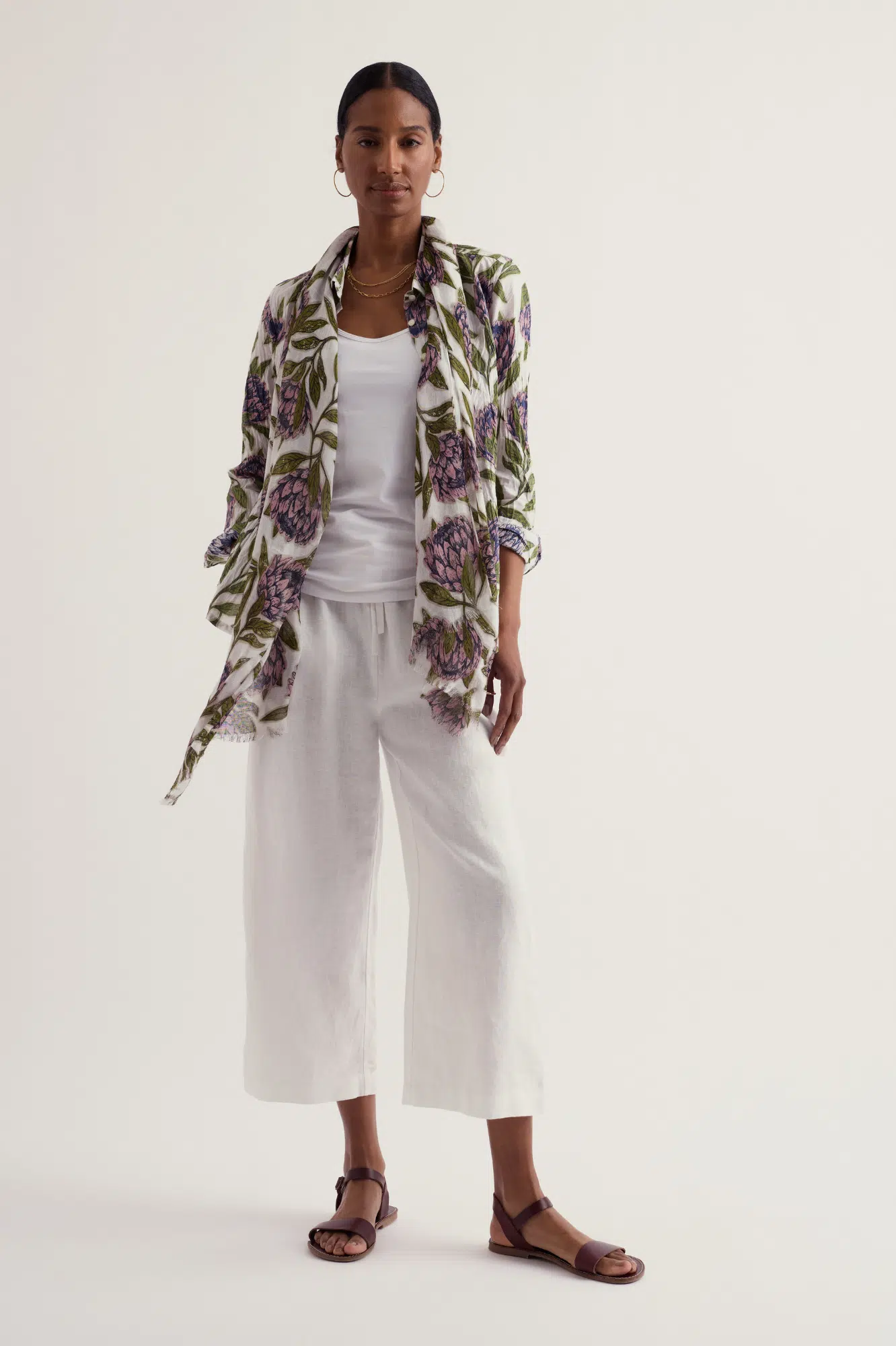 Seasalt Cornwall Larissa Shirt Proteas Chalk - La Vie en Rose Damesmode