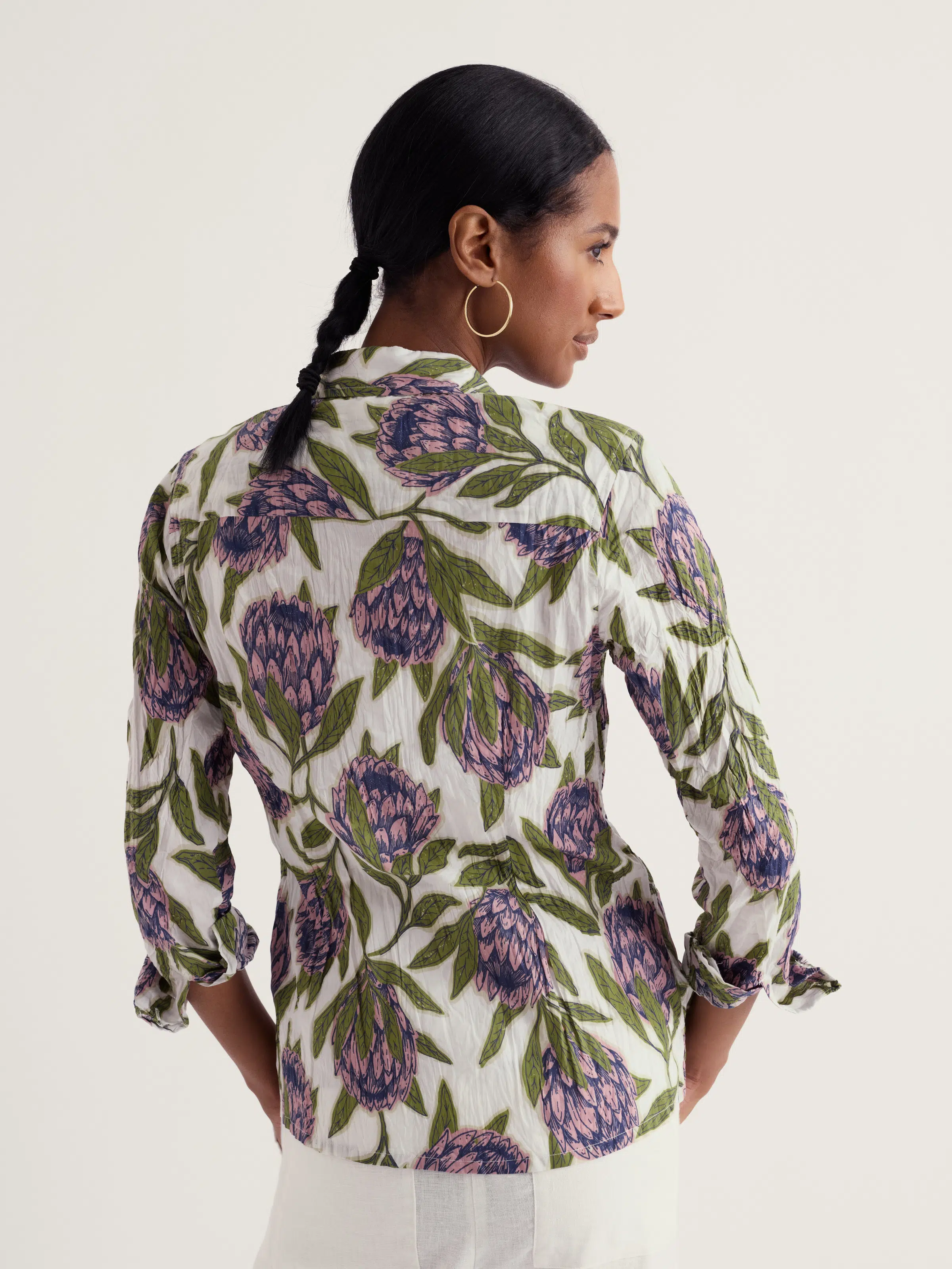 Seasalt Cornwall Larissa Shirt Proteas Chalk - La Vie en Rose Damesmode