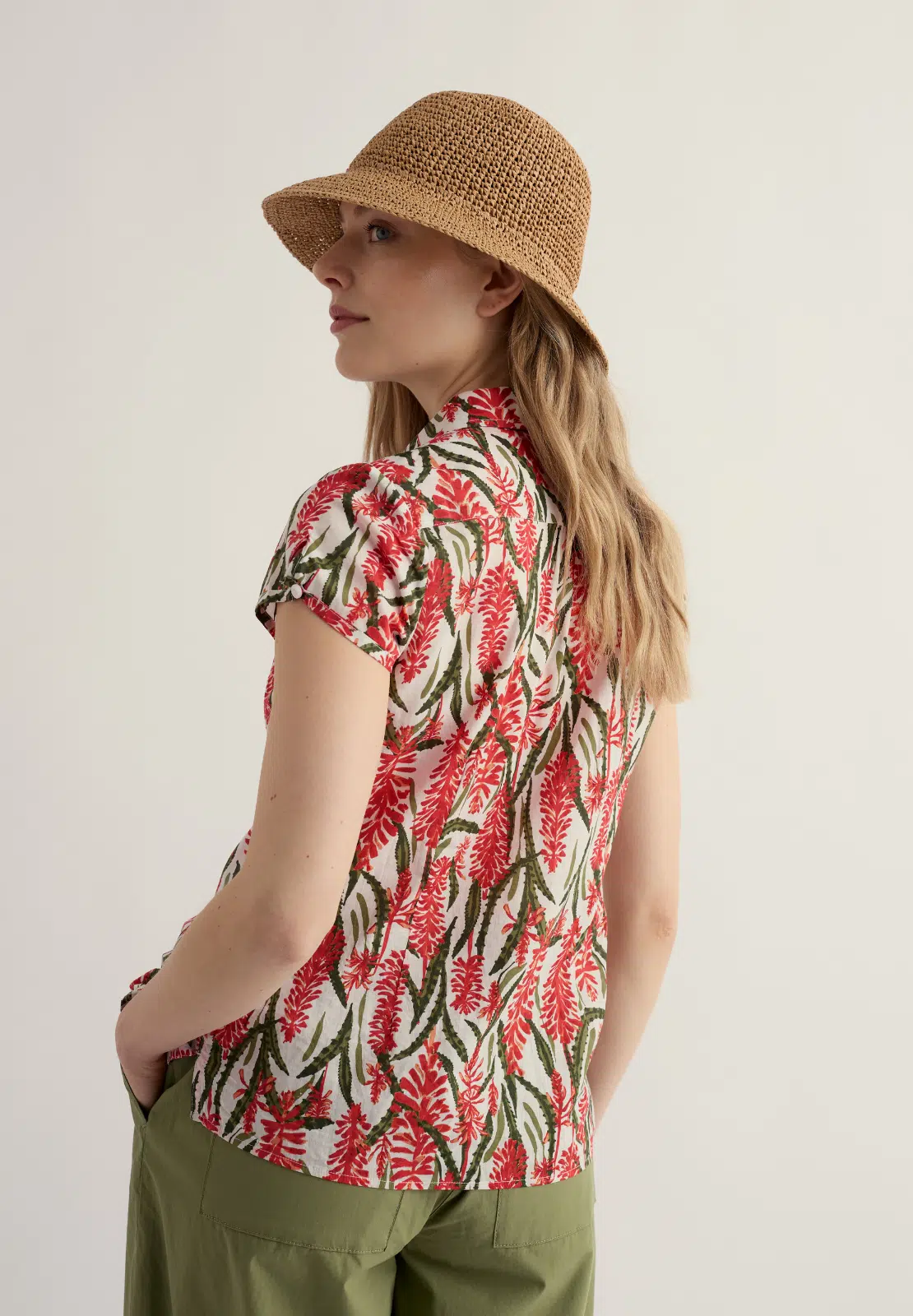 Seasalt Cornwall Rushmaker Shirt Red Hot Poker Chalk - La Vie en Rose Damesmode