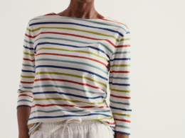 Seasalt Cornwall Sailor Top Quad Breton Avocado - La Vie en Rose Damesmode