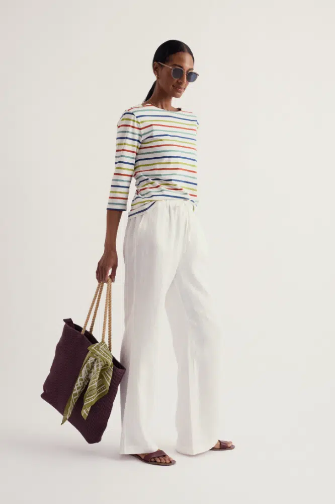 Seasalt Cornwall Sailor Top Quad Breton Avocado - La Vie en Rose Damesmode