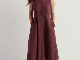 Seasalt Cornwall Sleeveless Carved Wood Dress Cacao - La Vie en Rose Damesmode (6)