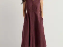 Seasalt Cornwall Sleeveless Carved Wood Dress Cacao - La Vie en Rose Damesmode (6)