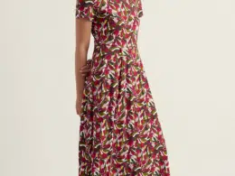 Seasalt Cornwall Veronica Dress Abstract Protea Chalk