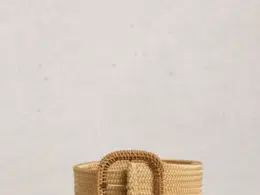 White Stuff Summer Weave Belt Light Natural 445918