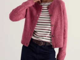Seasalt Cornwall Dawson Pick Cardigan RWS Merino Squash