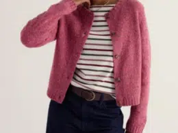 Seasalt Cornwall Dawson Pick Cardigan RWS Merino Squash