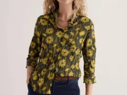Seasalt Cornwall Larissa Shirt Dried Proteas Nori