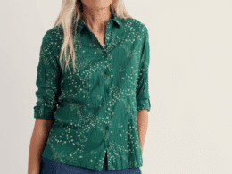 Seasalt Cornwall Larissa Shirt Murmuration Dark Thyme
