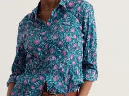 Seasalt Cornwall Larissa Shirt Pin Cushion Protea Storm - La Vie en Rose Damesmode