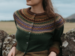 Eribé Alpine Cardigan Thistle