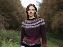 Eribé Alpine Cardigan Tyrian