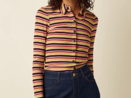 King Louie Blouse Josie Stripe Multi Color