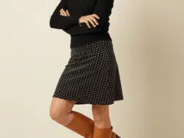 King Louie Border Skirt Frost Black