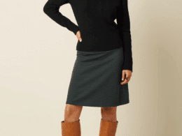 King Louie Border Skirt Wander Jacquard Pine Green