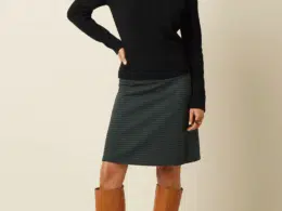 King Louie Border Skirt Wander Jacquard Pine Green