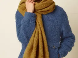 King Louie Boucle Scarf Golden Brown