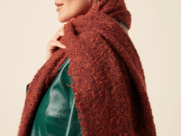 King Louie Boucle Scarf Porto Red