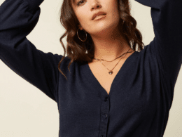 King Louie Cardi V Raglan Cocoon Blue