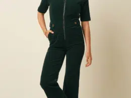 King Louie Garbo Jumpsuit Corduroy Pine Green