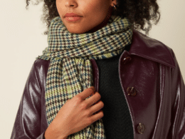 King Louie Houndstooth Scarf Spruced Green