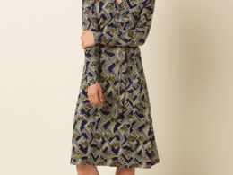 King Louie Lola Dress Leia Evening Blue