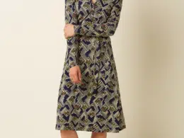 King Louie Lola Dress Leia Evening Blue