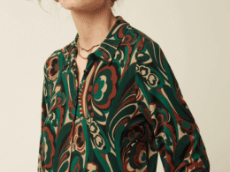 King Louie Maisie Blouse Maude Botanical Green