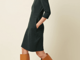 King Louie Mona Dress Wander Jacquard Pine Green