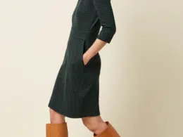 King Louie Mona Dress Wander Jacquard Pine Green