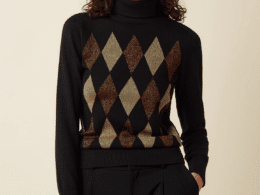 King Louie Rollneck Top Glim Black