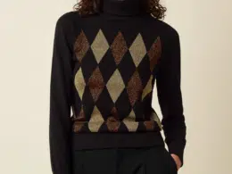 King Louie Rollneck Top Glim Black