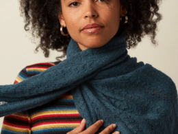 King Louie Scarf Ajour Carre Pine Green