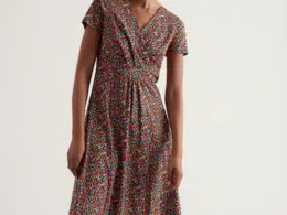 Seasalt Cornwall Chapelle Dress Tomato Blooms Maritime