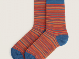 Seasalt Cornwall Every Day Socks Ripple Marks Dark Terracotta Mix