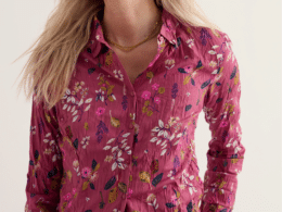 Seasalt Cornwall Larissa Shirt Flora Study Rosa