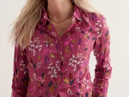 Seasalt Cornwall Larissa Shirt Flora Study Rosa