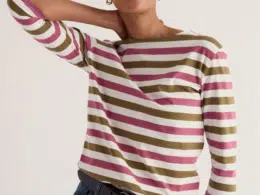 Seasalt Cornwall Sailor Top Duet Scallion Rosa
