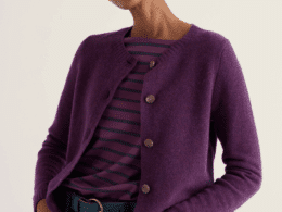 Seasalt Cornwall Tern Tide Cardigan Loganberry