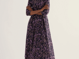 Seasalt Cornwall Veronica Dress Floral Branches Inkwell