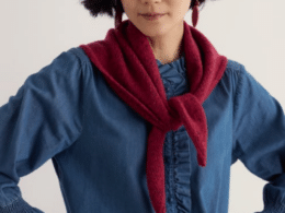 Seasalt Cornwall Wild Bilberry Scarf Dahlia