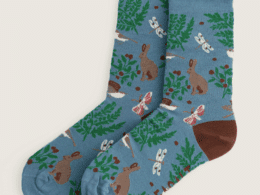 Seasalt Cornwall Women's Bamboo Arty Socks Fern Hare Lichen