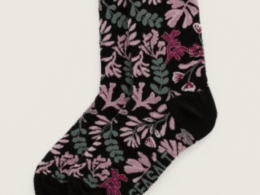 Seasalt Cornwall Womens Arty Socks Painted Seaweed Inkwell