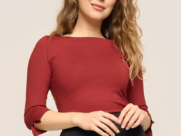Very Cherry Boatneck Top Terra Tricot Deluxe VC-TP0200-T057