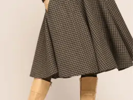 Very Cherry Circle Skirt Cotswold Tartan Blue VC-SK0302-Cots