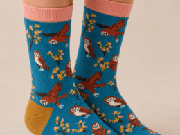 White Stuff Flying Owl Ankle Sock Dark Teal 446834