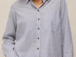 White Stuff Libby Organic Cotton Shirt Blue Multi 447006