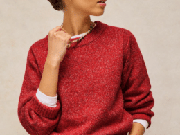 White Stuff Lucie Crew Neck Jumper Bright Red 446745