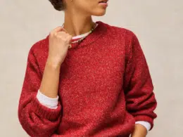 White Stuff Lucie Crew Neck Jumper Bright Red 446745
